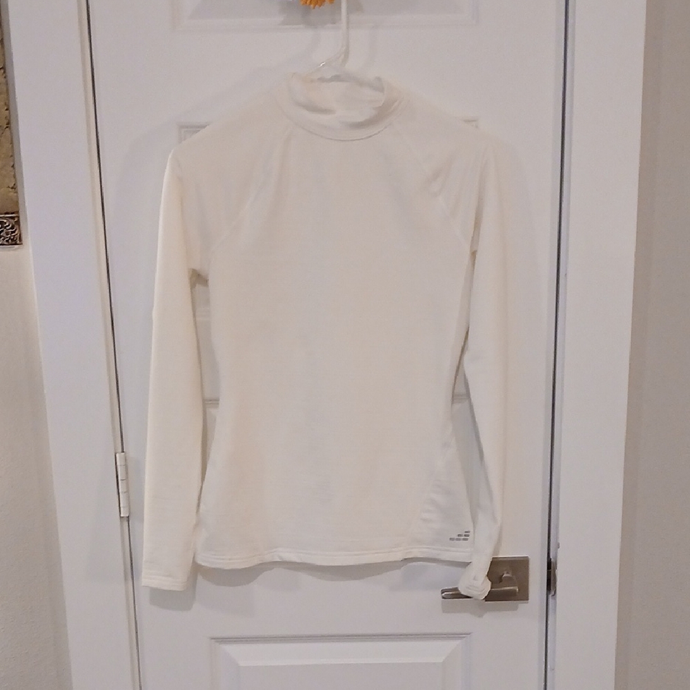 BCBG Women's Cream Long Sleeve Top
